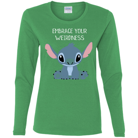 T-Shirts Irish Green / S Embrace your weirdness Women's Long Sleeve T-Shirt