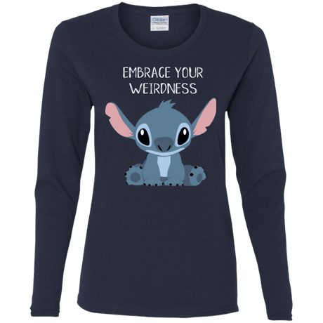 T-Shirts Navy / S Embrace your weirdness Women's Long Sleeve T-Shirt