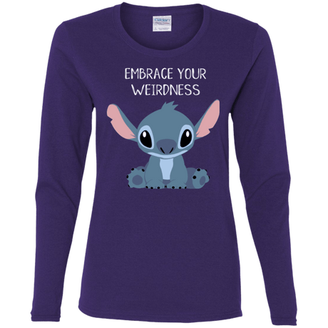 T-Shirts Purple / S Embrace your weirdness Women's Long Sleeve T-Shirt