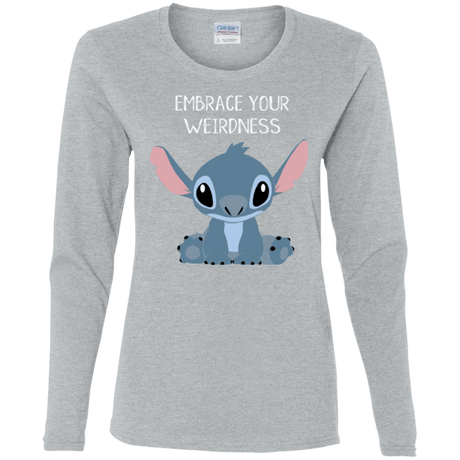 T-Shirts Sport Grey / S Embrace your weirdness Women's Long Sleeve T-Shirt