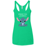 T-Shirts Envy / X-Small Embrace your weirdness Women's Triblend Racerback Tank