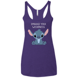 T-Shirts Purple Rush / X-Small Embrace your weirdness Women's Triblend Racerback Tank