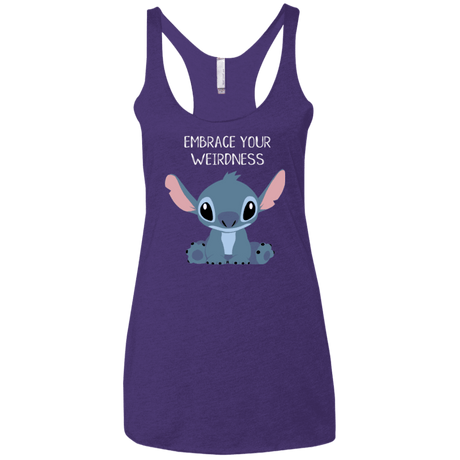 T-Shirts Purple Rush / X-Small Embrace your weirdness Women's Triblend Racerback Tank