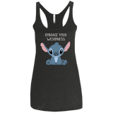 T-Shirts Vintage Black / X-Small Embrace your weirdness Women's Triblend Racerback Tank