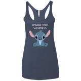 T-Shirts Vintage Navy / X-Small Embrace your weirdness Women's Triblend Racerback Tank