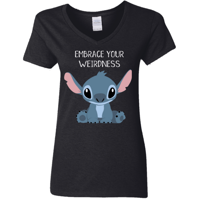 T-Shirts Black / S Embrace your weirdness Women's V-Neck T-Shirt