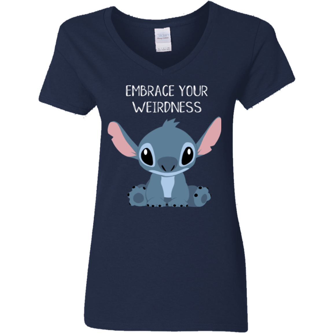 T-Shirts Navy / S Embrace your weirdness Women's V-Neck T-Shirt