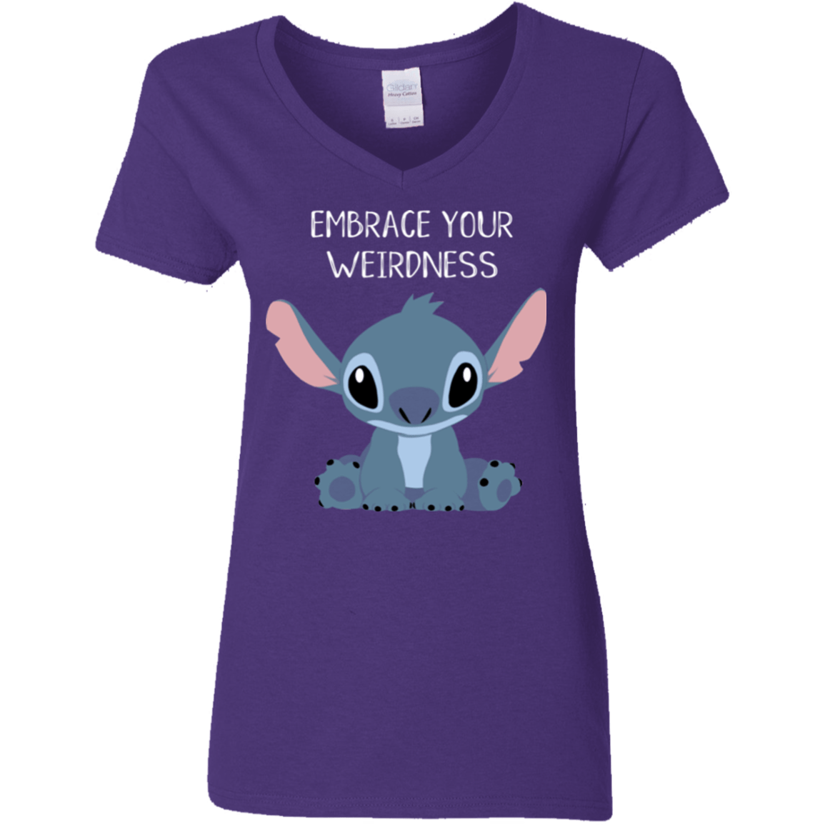 T-Shirts Purple / S Embrace your weirdness Women's V-Neck T-Shirt