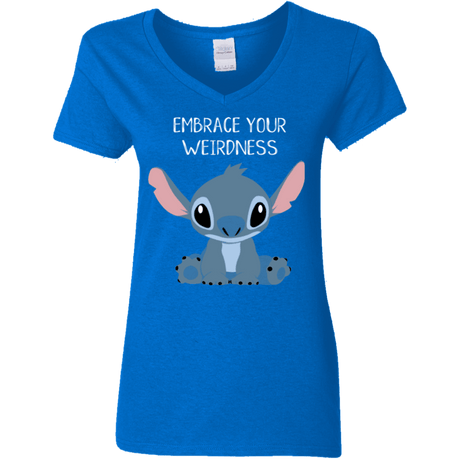 T-Shirts Royal / S Embrace your weirdness Women's V-Neck T-Shirt