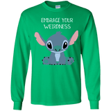 T-Shirts Irish Green / YS Embrace your weirdness Youth Long Sleeve T-Shirt