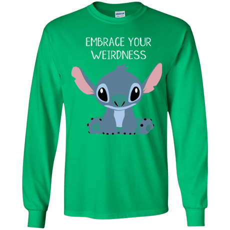 T-Shirts Irish Green / YS Embrace your weirdness Youth Long Sleeve T-Shirt