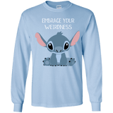 T-Shirts Light Blue / YS Embrace your weirdness Youth Long Sleeve T-Shirt