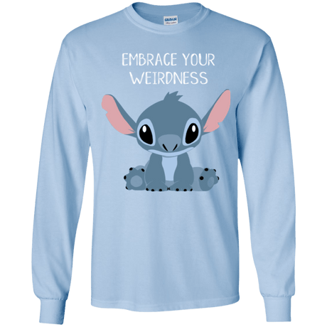 T-Shirts Light Blue / YS Embrace your weirdness Youth Long Sleeve T-Shirt