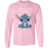 T-Shirts Light Pink / YS Embrace your weirdness Youth Long Sleeve T-Shirt