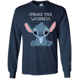 T-Shirts Navy / YS Embrace your weirdness Youth Long Sleeve T-Shirt