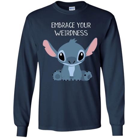 T-Shirts Navy / YS Embrace your weirdness Youth Long Sleeve T-Shirt