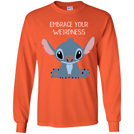 T-Shirts Orange / YS Embrace your weirdness Youth Long Sleeve T-Shirt