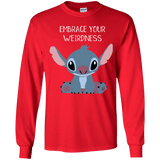 T-Shirts Red / YS Embrace your weirdness Youth Long Sleeve T-Shirt