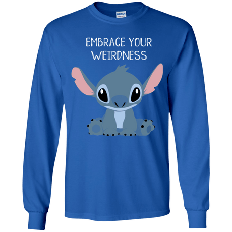 T-Shirts Royal / YS Embrace your weirdness Youth Long Sleeve T-Shirt