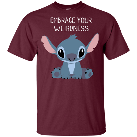 T-Shirts Maroon / YXS Embrace your weirdness Youth T-Shirt