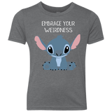 T-Shirts Premium Heather / YXS Embrace your weirdness Youth Triblend T-Shirt