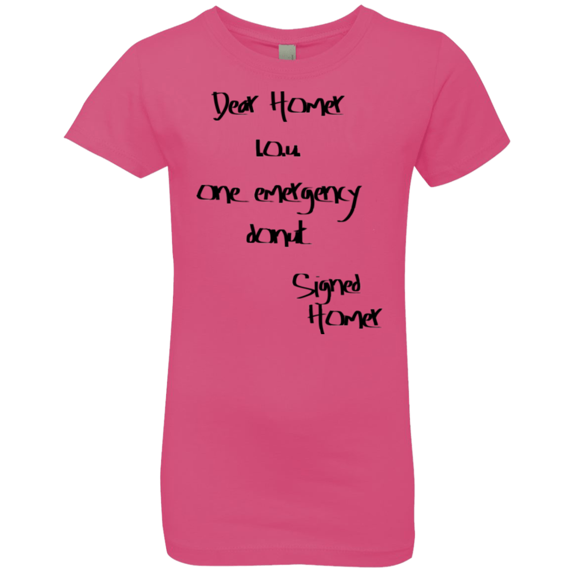 T-Shirts Hot Pink / YXS Emergency Donut Girls Premium T-Shirt