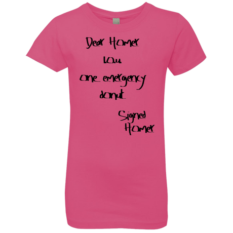 T-Shirts Hot Pink / YXS Emergency Donut Girls Premium T-Shirt