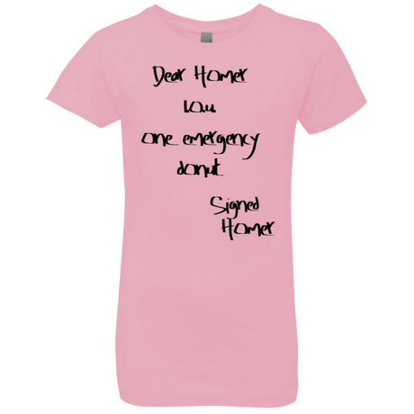 T-Shirts Light Pink / YXS Emergency Donut Girls Premium T-Shirt