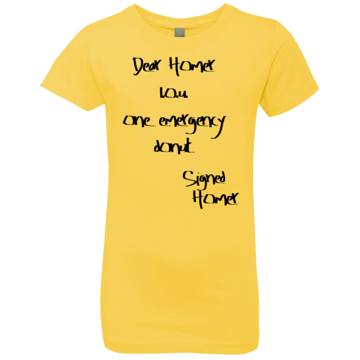 T-Shirts Vibrant Yellow / YXS Emergency Donut Girls Premium T-Shirt