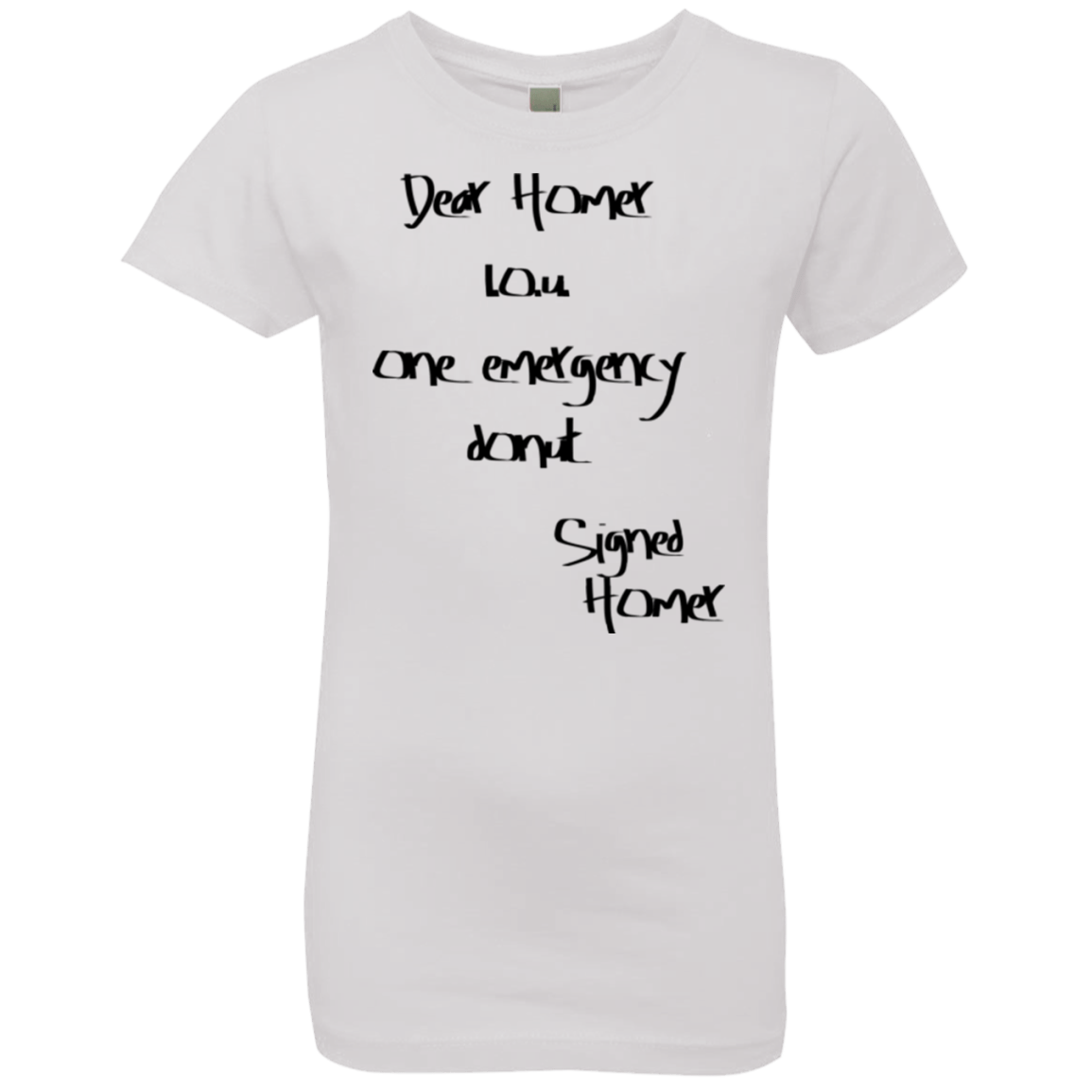 T-Shirts White / YXS Emergency Donut Girls Premium T-Shirt