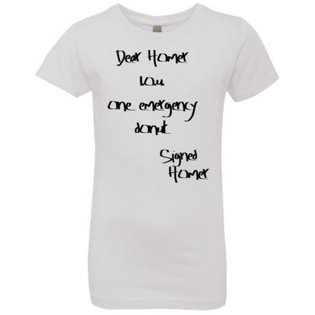 T-Shirts White / YXS Emergency Donut Girls Premium T-Shirt