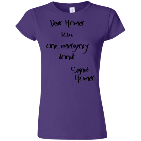 T-Shirts Purple / S Emergency Donut Junior Slimmer-Fit T-Shirt