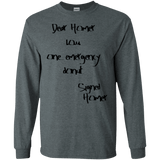 T-Shirts Dark Heather / S Emergency Donut Men's Long Sleeve T-Shirt