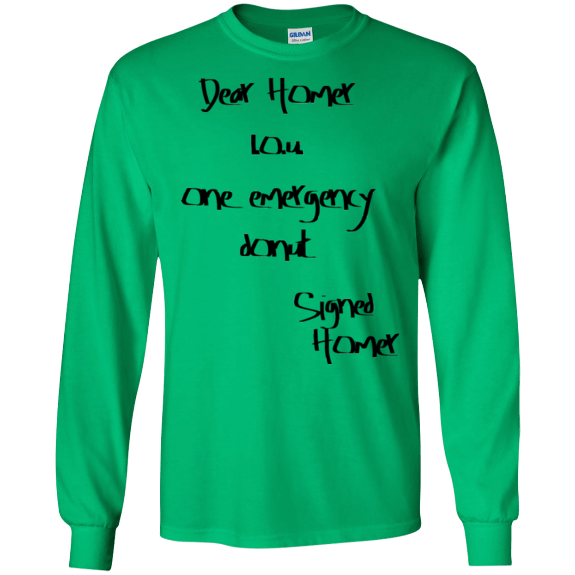 T-Shirts Irish Green / S Emergency Donut Men's Long Sleeve T-Shirt