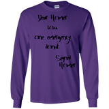 T-Shirts Purple / S Emergency Donut Men's Long Sleeve T-Shirt