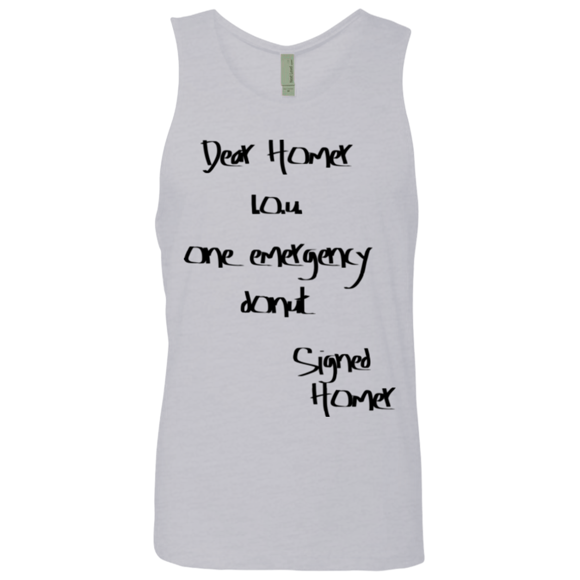 T-Shirts Heather Grey / S Emergency Donut Men's Premium Tank Top