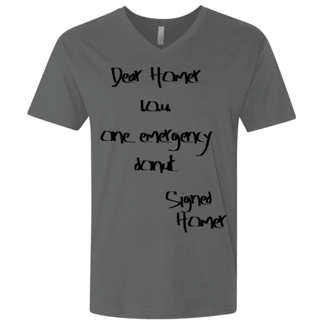 T-Shirts Heavy Metal / X-Small Emergency Donut Men's Premium V-Neck