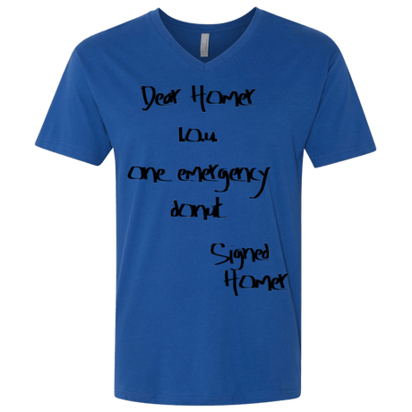 T-Shirts Royal / X-Small Emergency Donut Men's Premium V-Neck