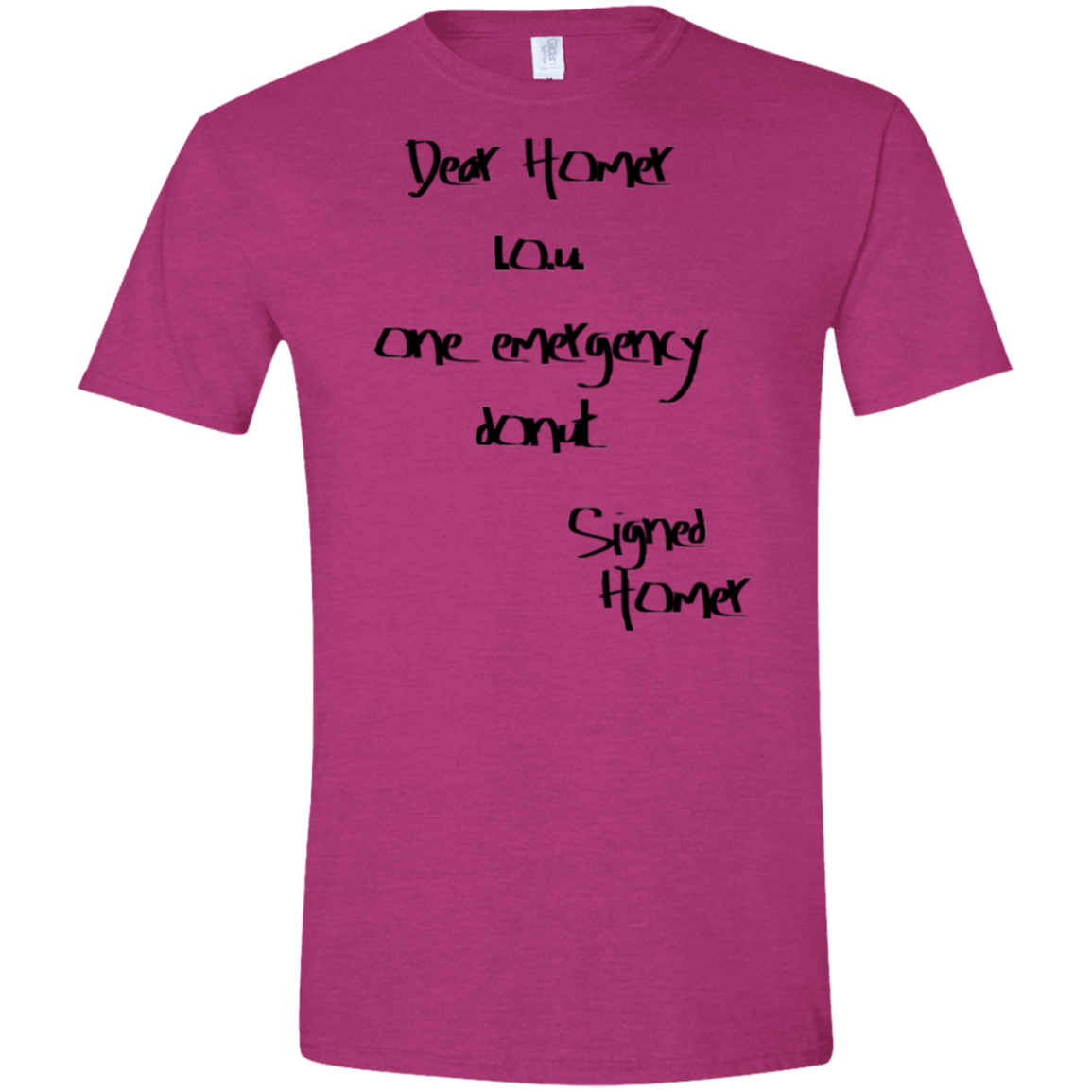 T-Shirts Antique Heliconia / S Emergency Donut Men's Semi-Fitted Softstyle