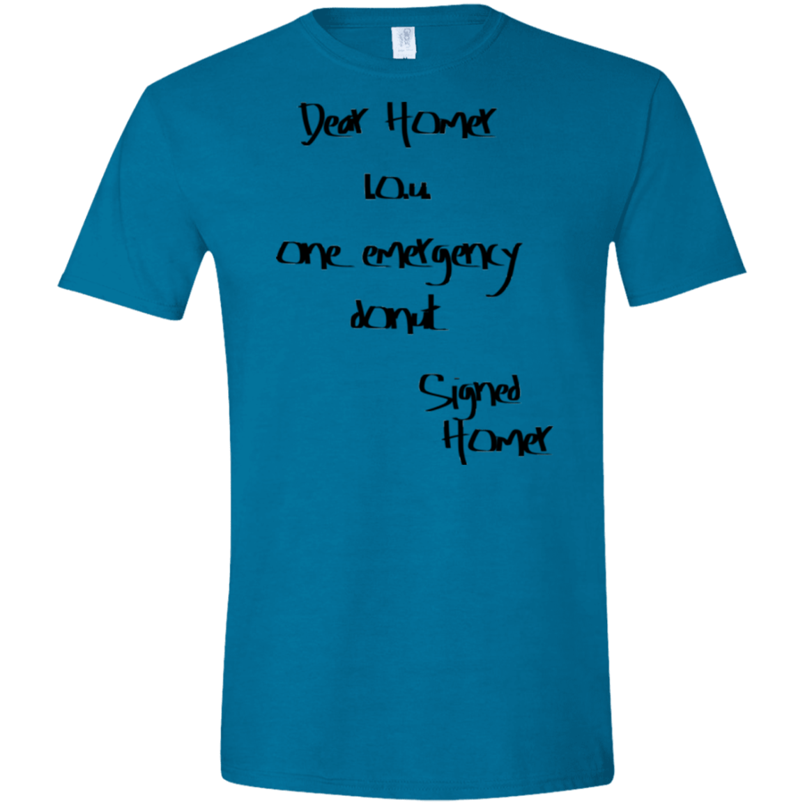 T-Shirts Antique Sapphire / S Emergency Donut Men's Semi-Fitted Softstyle