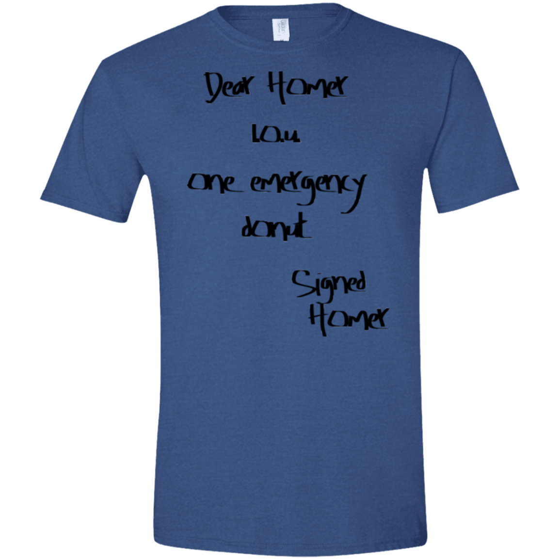 T-Shirts Heather Royal / X-Small Emergency Donut Men's Semi-Fitted Softstyle