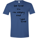 T-Shirts Heather Royal / X-Small Emergency Donut Men's Semi-Fitted Softstyle