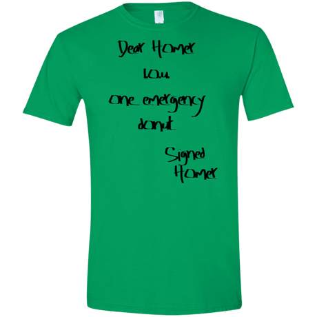 T-Shirts Irish Green / S Emergency Donut Men's Semi-Fitted Softstyle