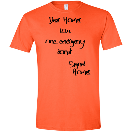 T-Shirts Orange / S Emergency Donut Men's Semi-Fitted Softstyle