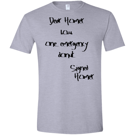 T-Shirts Sport Grey / X-Small Emergency Donut Men's Semi-Fitted Softstyle