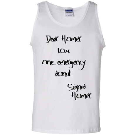 T-Shirts White / S Emergency Donut Men's Tank Top