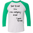 T-Shirts Heather White/Envy / X-Small Emergency Donut Men's Triblend 3/4 Sleeve