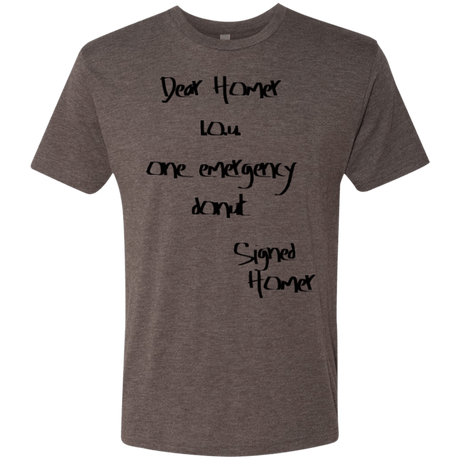 T-Shirts Macchiato / S Emergency Donut Men's Triblend T-Shirt