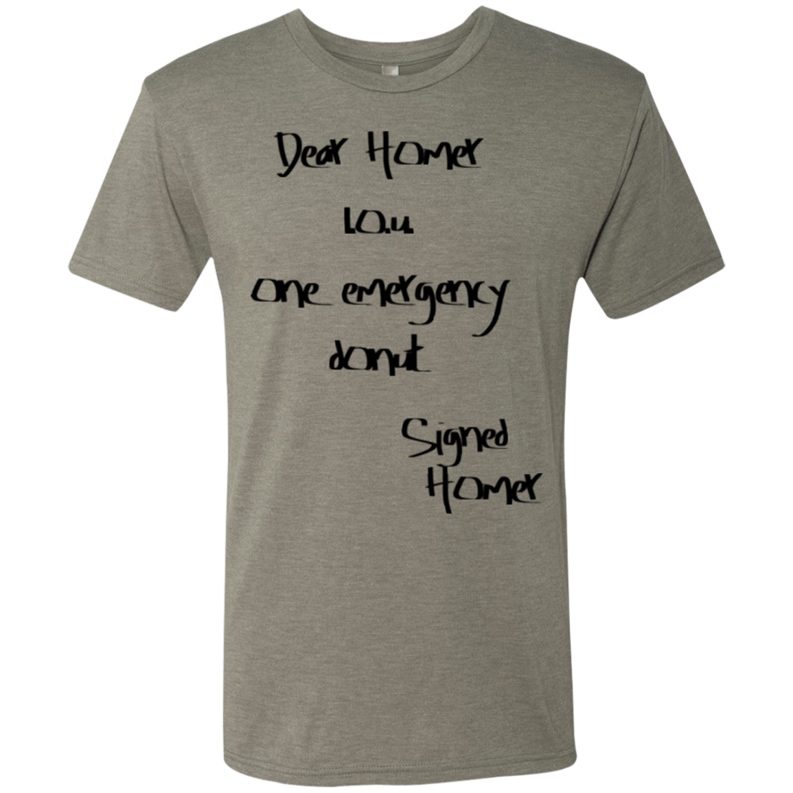 T-Shirts Venetian Grey / S Emergency Donut Men's Triblend T-Shirt