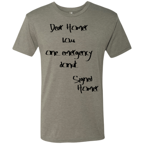 T-Shirts Venetian Grey / S Emergency Donut Men's Triblend T-Shirt